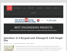 Tablet Screenshot of bestengineeringprojects.com